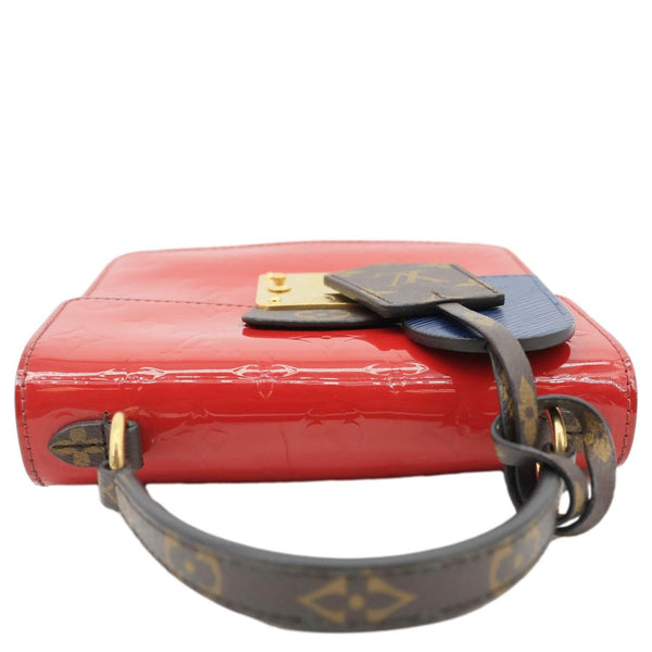 LOUIS VUITTON Spring Street Monogram Vernis Shoulder Bag Scarlet