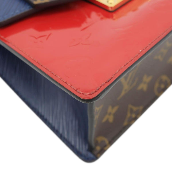 LOUIS VUITTON Spring Street Monogram Vernis Shoulder Bag Scarlet