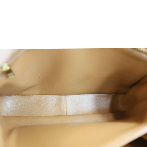 CELINE Triomphe Leather Shoulder Bag Brown