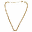 LOUIS VUITTON Essential V Choker Metal Necklace Gold