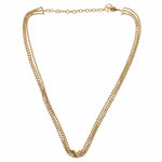 LOUIS VUITTON Essential V Choker Metal Necklace Gold
