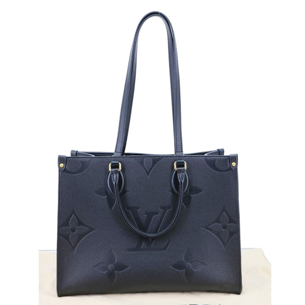 LOUIS VUITTON Onthego MM Giant Monogram Empreinte Shoulder Bag Black