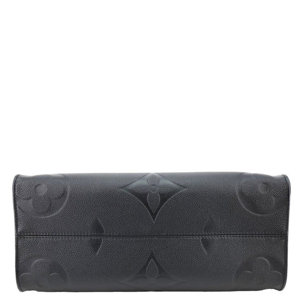 LOUIS VUITTON Onthego MM Giant Monogram Empreinte Shoulder Bag Black