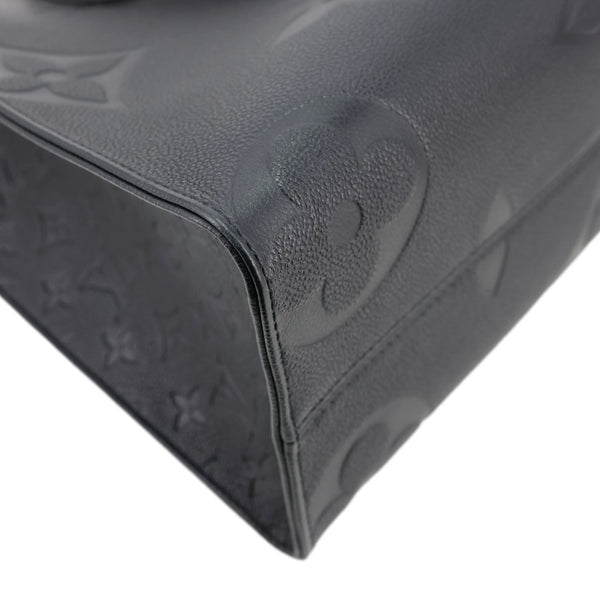 LOUIS VUITTON Onthego MM Giant Monogram Empreinte Shoulder Bag Black