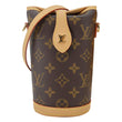 LOUIS VUITTON Fold Me Pouch Monogram Canvas Shoulder Bag Brown