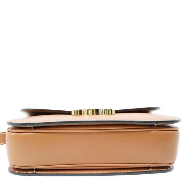 CELINE Triomphe Leather Shoulder Bag Brown