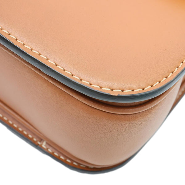 CELINE Triomphe Leather Shoulder Bag Brown