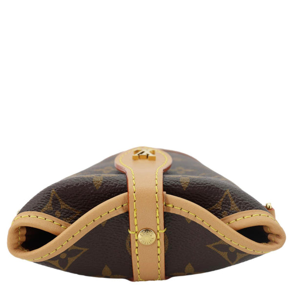 LOUIS VUITTON Fold Me Pouch Monogram Canvas Shoulder Bag Brown