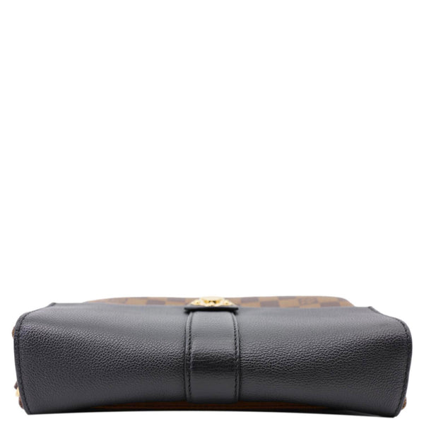 Louis Vuitton Clapton Damier Ebene Shoulder Bag Black