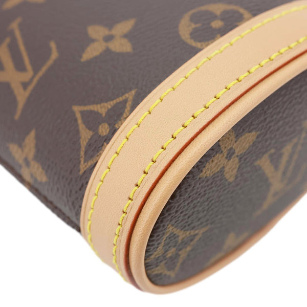 LOUIS VUITTON Fold Me Pouch Monogram Canvas Shoulder Bag Brown