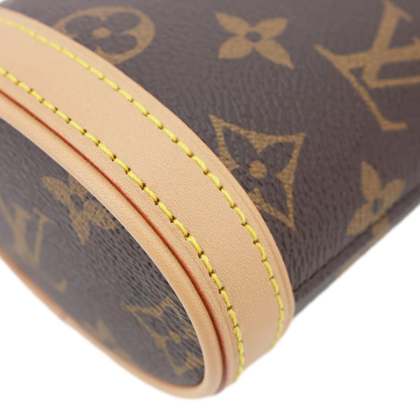 LOUIS VUITTON Fold Me Pouch Monogram Canvas Shoulder Bag Brown