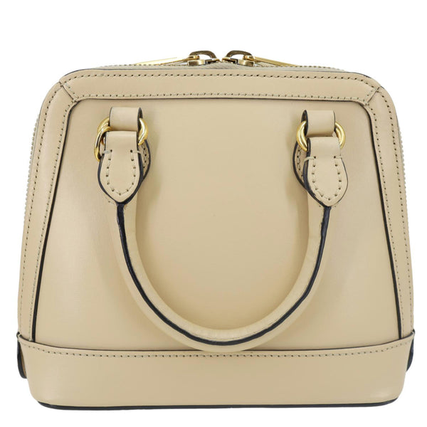 GUCCI Horsebit 1955 Mini Leather Top Handle Crossbody Bag Cream 640716