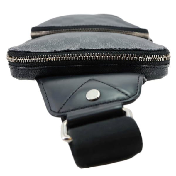 LOUIS VUITTON Avenue Sling Damier Graphite Backpack Bag Black