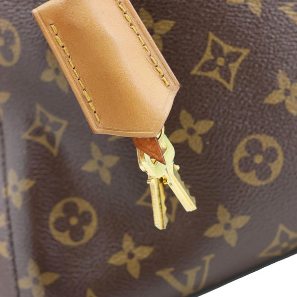 LOUIS VUITTON Montaigne MM Monogram Canvas Shoulder Bag Brown