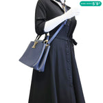 LOUIS VUITTON Capucines PM Taurillon Leather Shoulder Bag Navy Blue