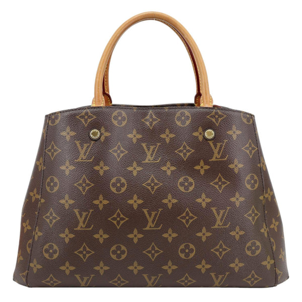 LOUIS VUITTON Montaigne MM Monogram Canvas Shoulder Bag Brown
