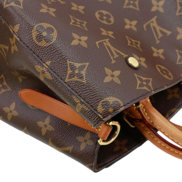 LOUIS VUITTON Montaigne MM Monogram Canvas Shoulder Bag Brown