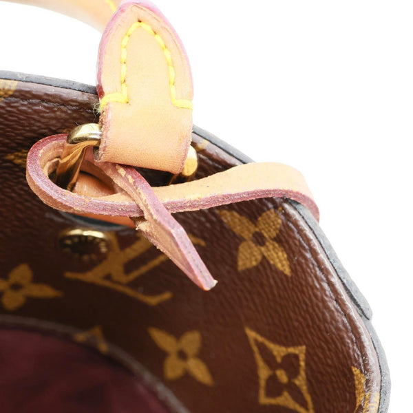LOUIS VUITTON Montaigne MM Monogram Canvas Shoulder Bag Brown