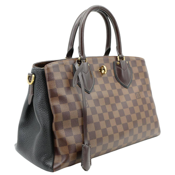 LOUIS VUITTON Normandy Damier Ebene Satchel Shoulder Bag Brown