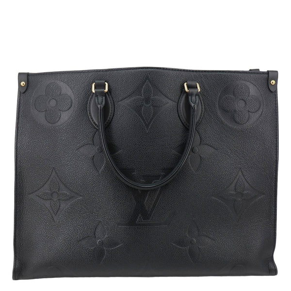 LOUIS VUITTON Onthego GM Giant Monogram Empreinte Shoulder Bag Black