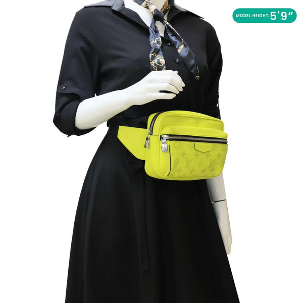 LOUIS VUITTON Outdoor Taigarama Bumbag Neon Yellow