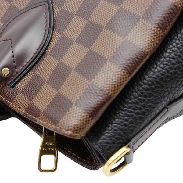 LOUIS VUITTON Normandy Damier Ebene Satchel Shoulder Bag Brown