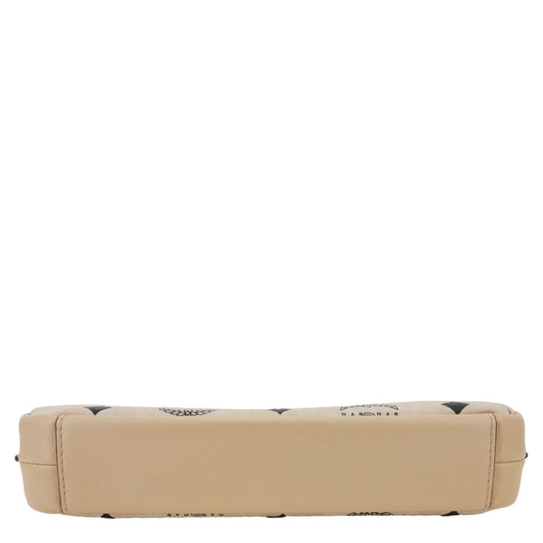MCM Visetos Coated Canvas Pochette Cream