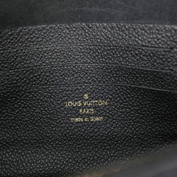 LOUIS VUITTON Ivy Empreinte Leather Wallet On Chain Shoulder Bag Black