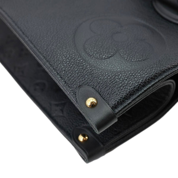 LOUIS VUITTON Onthego GM Giant Monogram Empreinte Shoulder Bag Black
