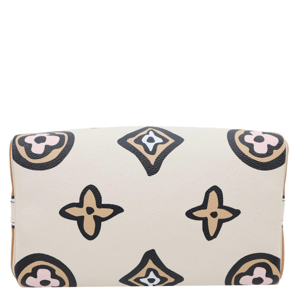 LOUIS VUITTON Speedy 25 Bandouliere Wild at Heart Monogram Canvas Shoulder Bag Creme