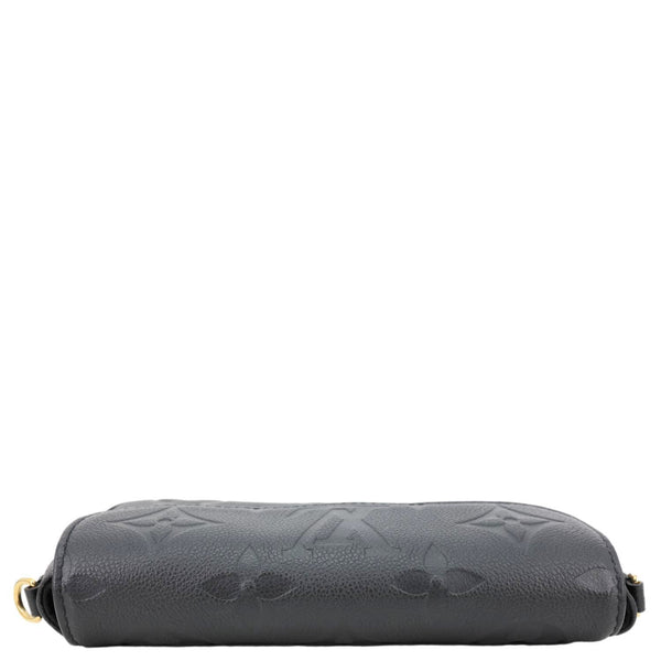 LOUIS VUITTON Ivy Empreinte Leather Wallet On Chain Shoulder Bag Black