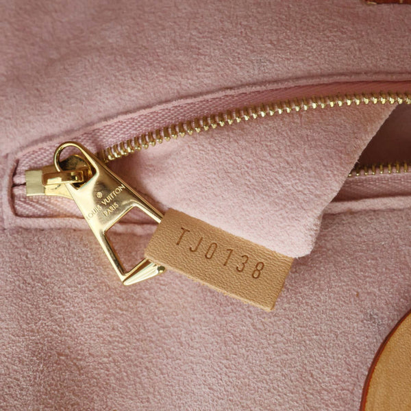 LOUIS VUITTON Tahitienne Speedy 30 Damier Azur Satchel Bag Rose Ballerine