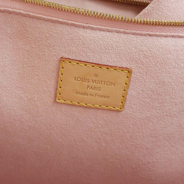 LOUIS VUITTON Tahitienne Speedy 30 Damier Azur Satchel Bag Rose Ballerine