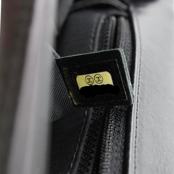 CHANEL Boy New Medium Wild Stitch Leather Shoulder Bag Black