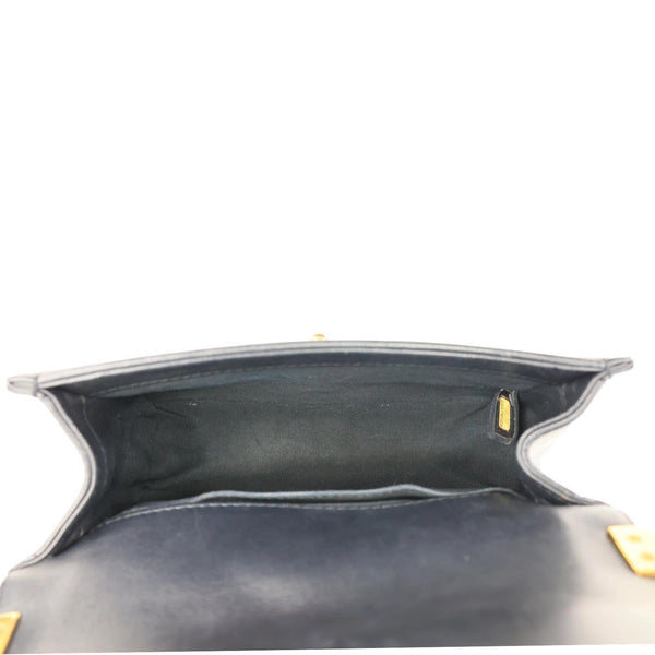 CHANEL Boy Flap Small Chevron Leather Shoulder Bag Black