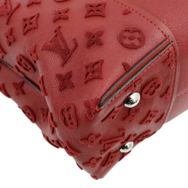 LOUIS VUITTON  W PM Veau Cachemire Calfskin Tote Bag Maroon