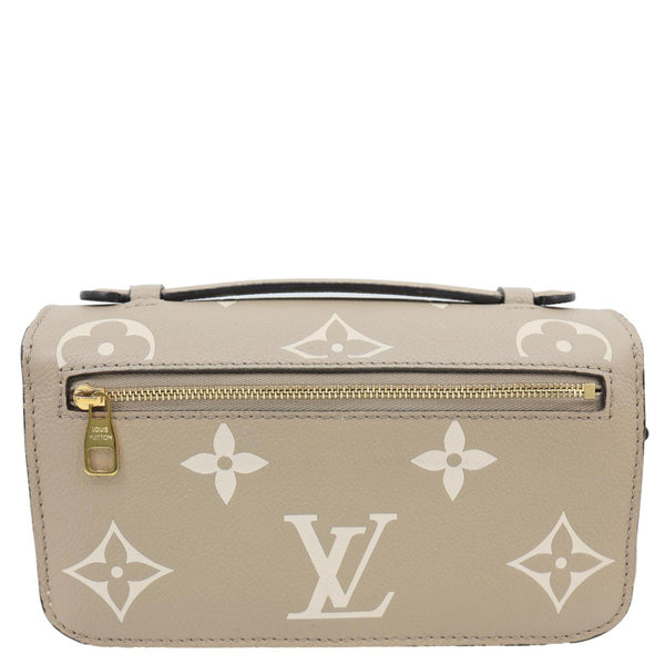 LOUIS VUITTON Metis East West Pochette Empreinte Leather Crossbody Bag Beige
