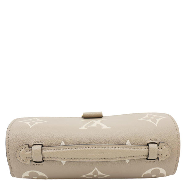 LOUIS VUITTON Metis East West Pochette Empreinte Leather Crossbody Bag Beige