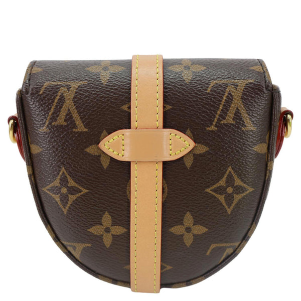 LOUIS VUITTON Micro Chantilly Monogram Canvas Crossbody Bag Brown