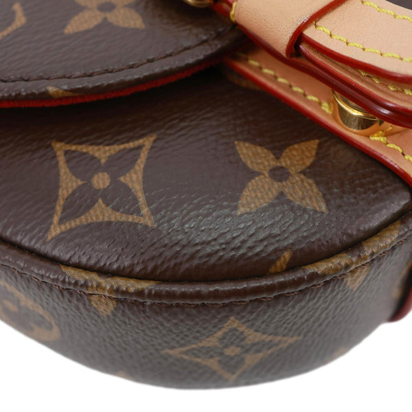 LOUIS VUITTON Micro Chantilly Monogram Canvas Crossbody Bag Brown