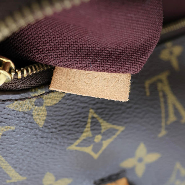 LOUIS VUITTON Iena MM Monogram Canvas Shoulder Bag Brown