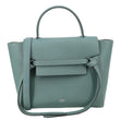 CELINE Micro Belt Grained Leather Shoulder Bag Sage Green