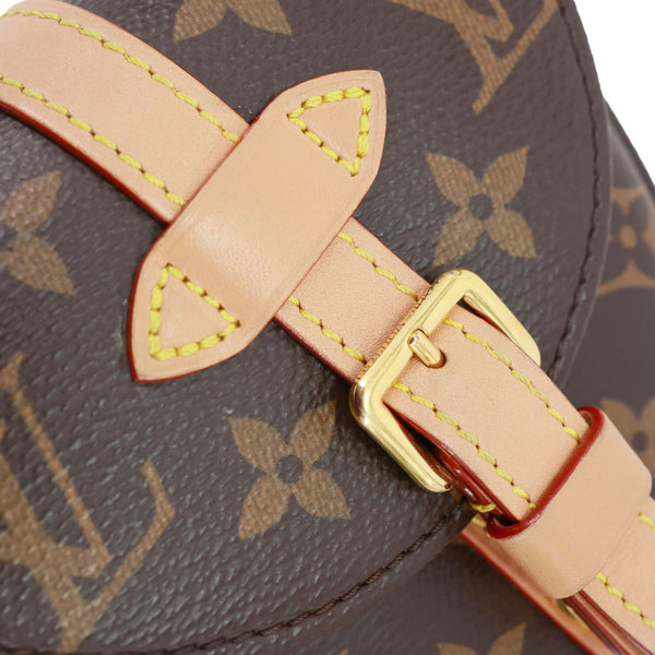 LOUIS VUITTON Micro Chantilly Monogram Canvas Crossbody Bag Brown