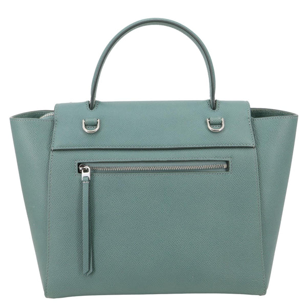 CELINE Micro Belt Grained Leather Shoulder Bag Sage Green