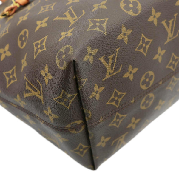 LOUIS VUITTON Iena MM Monogram Canvas Shoulder Bag Brown