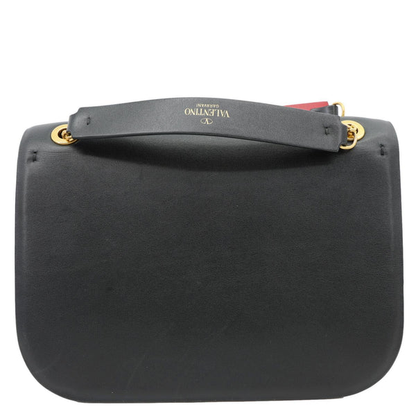 VALENTINO VLOCK Chain Small Leather Shoulder Bag Black