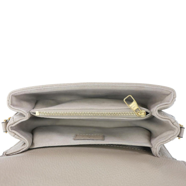 LOUIS VUITTON Metis East West Pochette Empreinte Leather Crossbody Bag Beige
