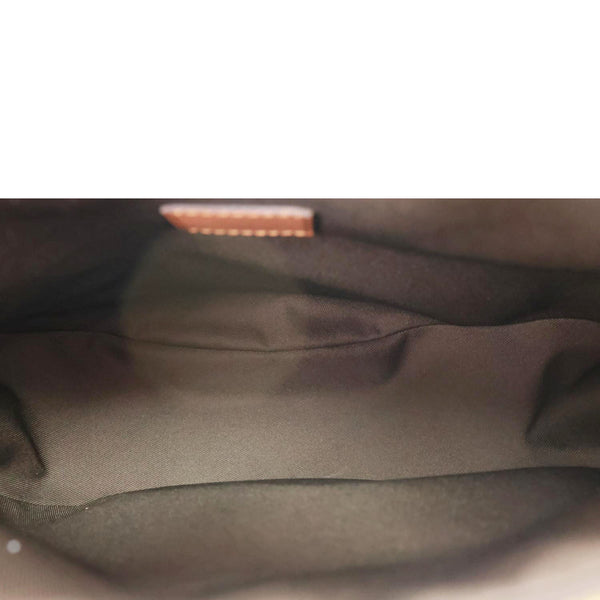 LOUIS VUITTON Loop Reverse Monogram Canvas Hobo Shoulder Bag Brown