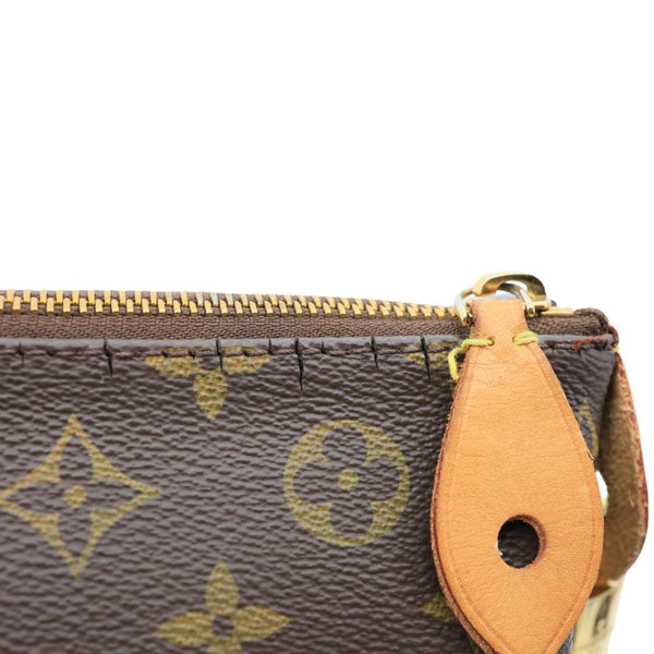 LOUIS VUITTON Iena MM Monogram Canvas Shoulder Bag Brown
