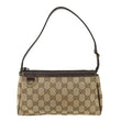 GUCCI Abbey D-Ring GG Canvas Pochette Bag Beige 145750